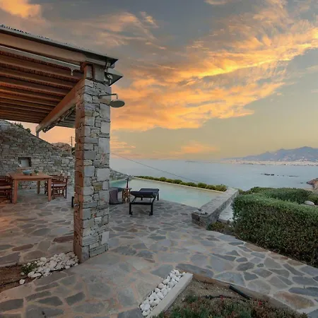 Hébergement de vacances Private Pool, Sea View, Stone House Stelida Naxos *